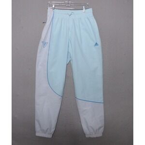 Adidas Joggers Track Pants Men Medium Trae Young Basketball Blue Zip Pockets
